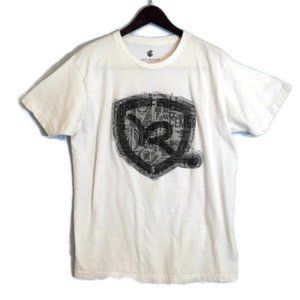 Rocawear White Tee Shirt with Large Graphic Logo L